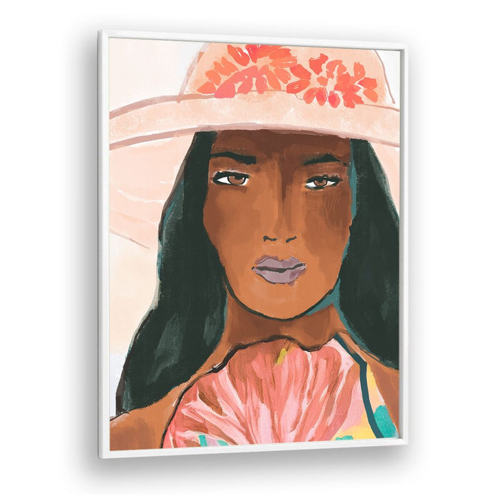 STYLISH WOMAN FLORAL HAT