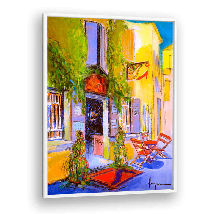 SUNNY COURTYARD CAFE , ABSTRACT PAINTINGS