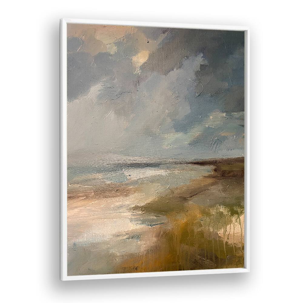 Beautiful SERENE OCEAN DRAMATIC SKY landscape paintings showcasing nature's colors, perfect for any living space.
