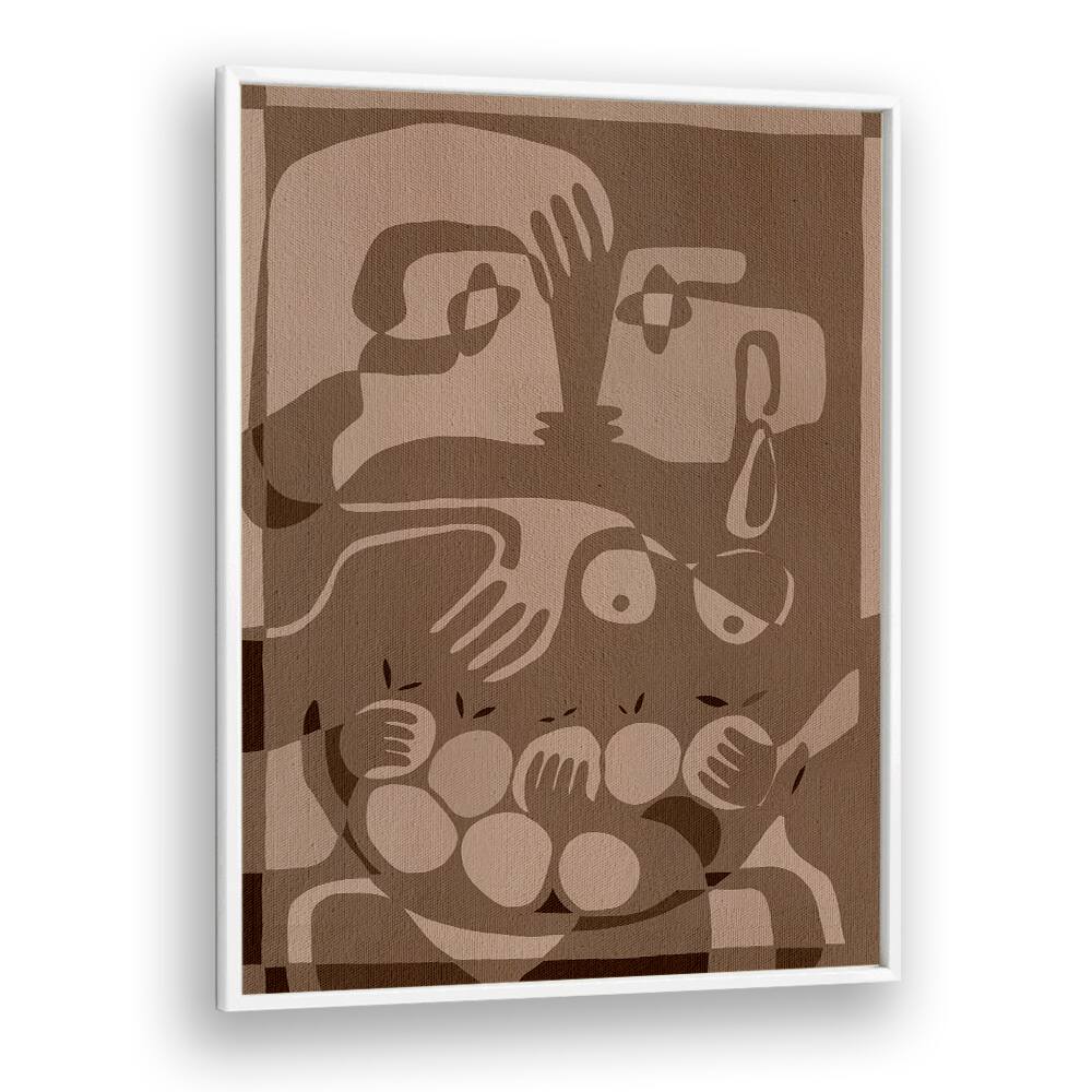Abstract art featuring harmonious figures, embodying the essence of SOIL AND SPIRIT, PORTRAITS & FIGURATIVE ILLUSTRATIONS.