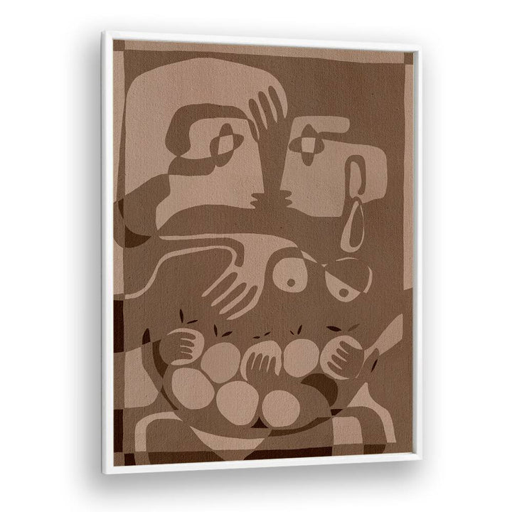 Abstract art featuring harmonious figures, embodying the essence of SOIL AND SPIRIT, PORTRAITS & FIGURATIVE ILLUSTRATIONS.