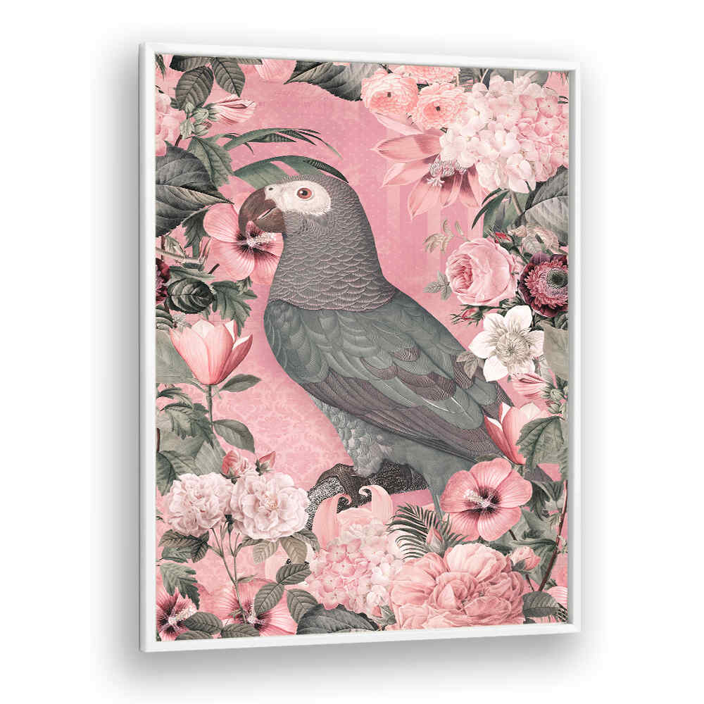 THE PARROTS PARADISE GARDEN I , ANIMAL PAINTINGS