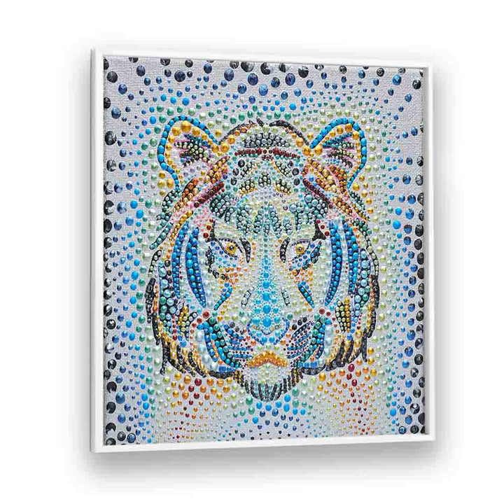 Vibrant TIGER FACE, KIDS ROOM PAINTINGS bringing playful energy to your child's space with stunning abstract designs.