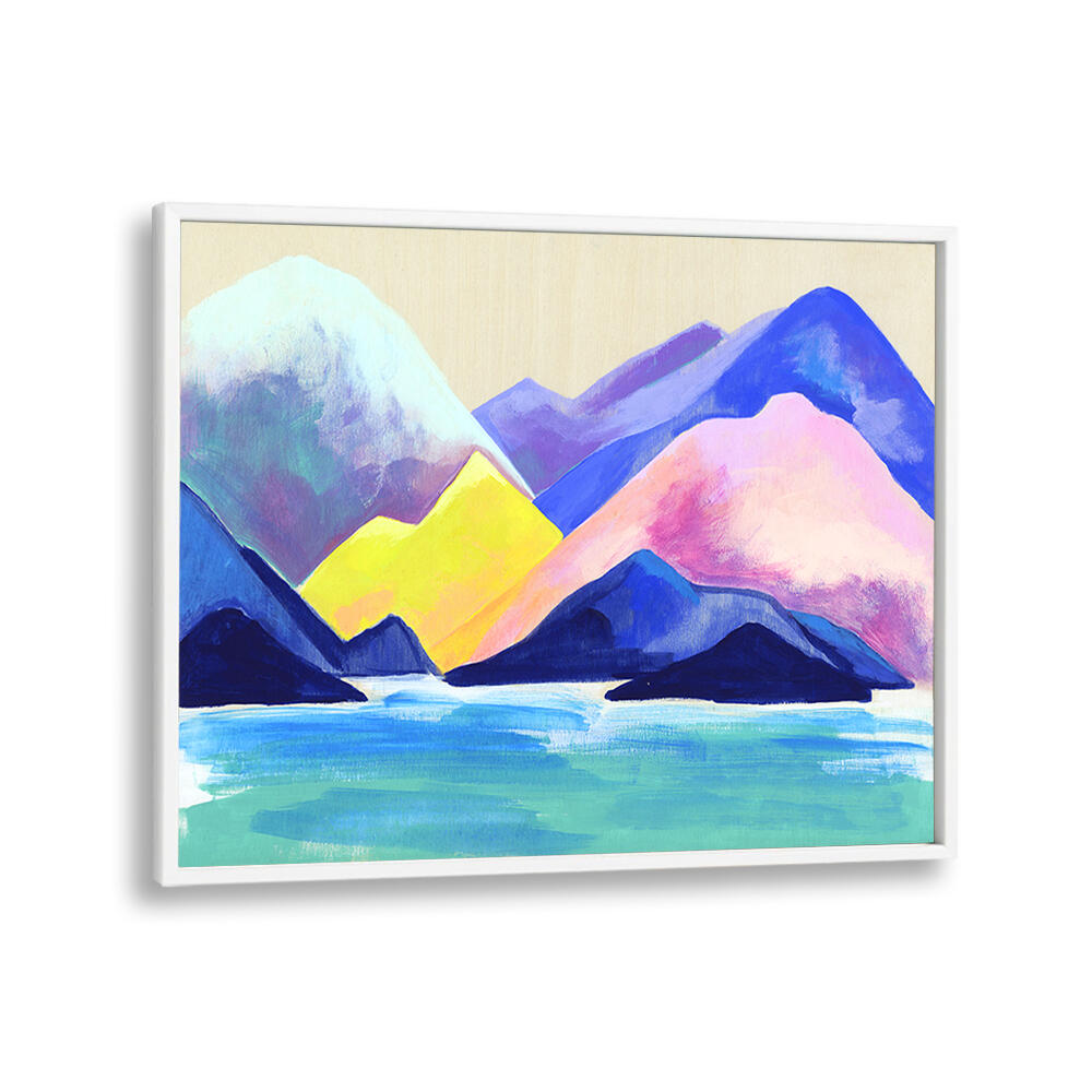 Vibrant TOFINO MOUNTAINSCAPE, LANDSCAPE PAINTINGS showcasing serene nature's beauty in stunning acrylic colors.