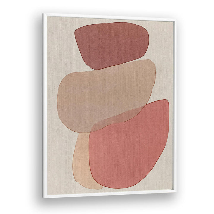 TRANSLUCENT SHAPES IN SOFT PINKS AND REDS II , BOHO ART PAINTINGS