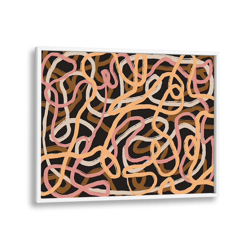 TANGLED COLORFUL LINES , ABSTRACT PAINTINGS