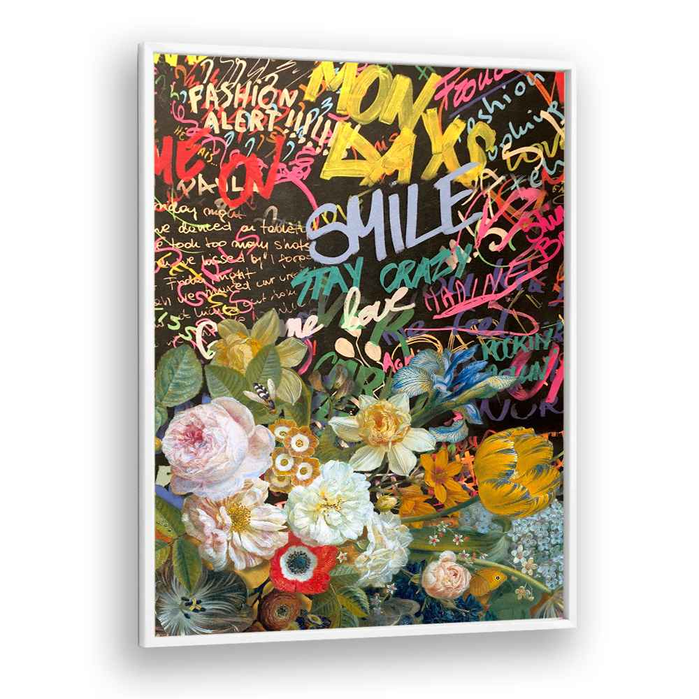 VIBRANT FLOWERS GRAFFITI