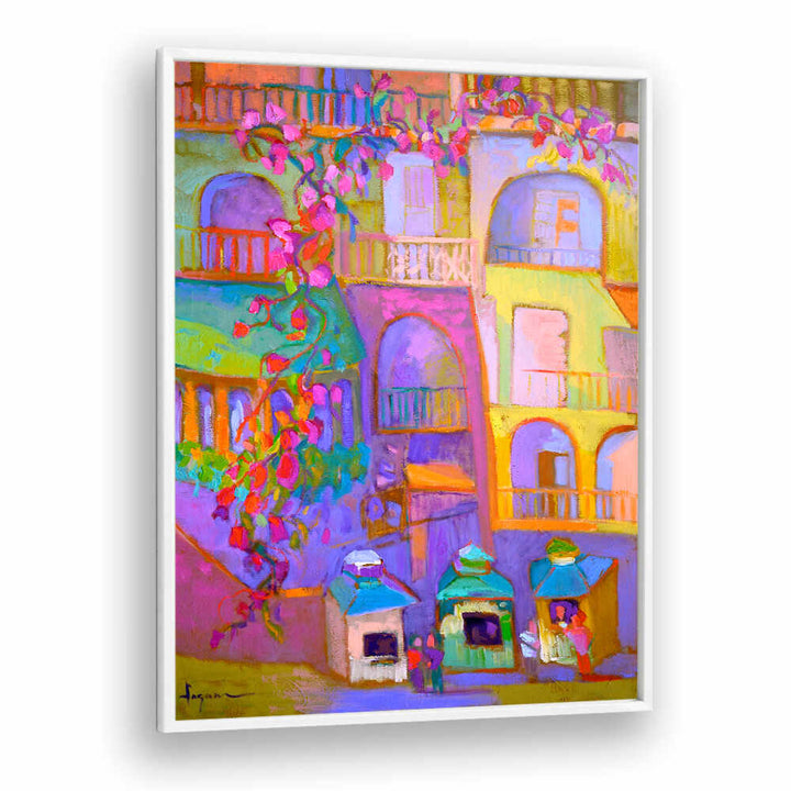 VIBRANT STREETSCAPE , ABSTRACT PAINTINGS