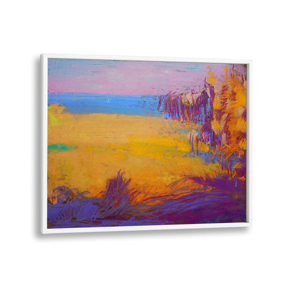 VIBRANT SUNSET FIELDS , LANDSCAPE PAINTINGS