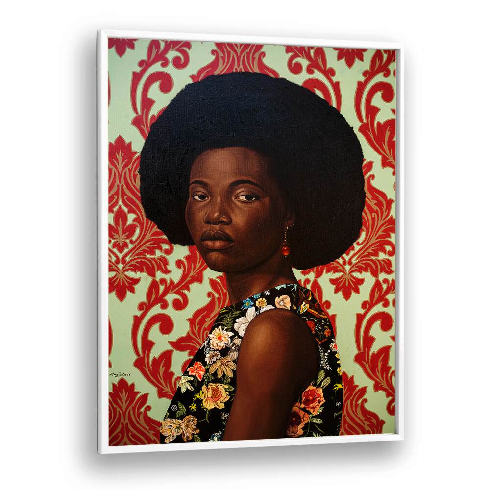 Elegant VINTAGE ROYAL, AFRICAN ART PAINTINGS showcasing rich cultural heritage and timeless elegance for your home.