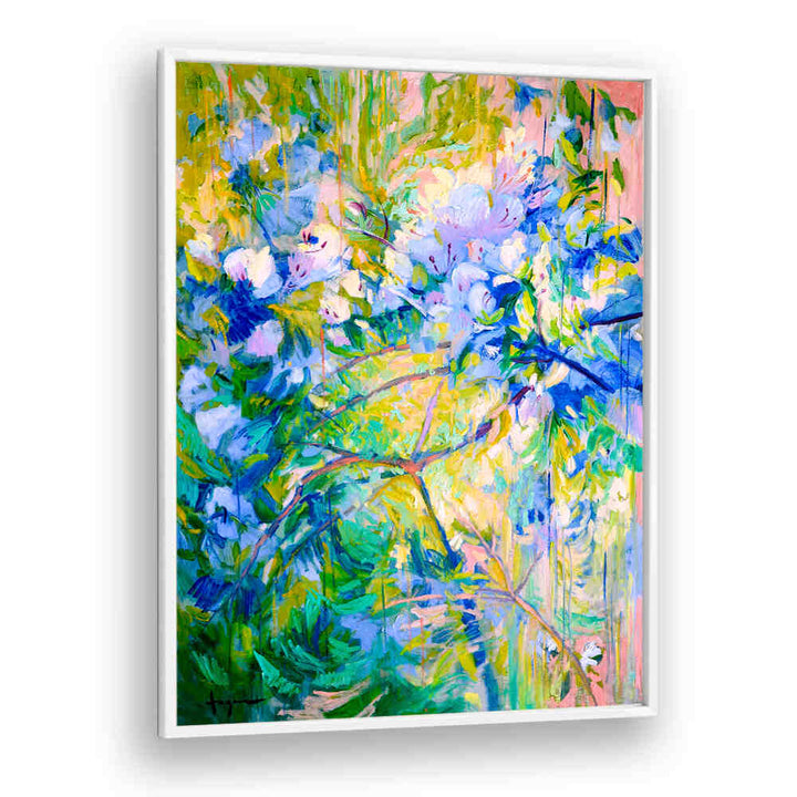 VIVID COLORS AND DELICATE PETALS II  , ABSTRACT PAINTINGS