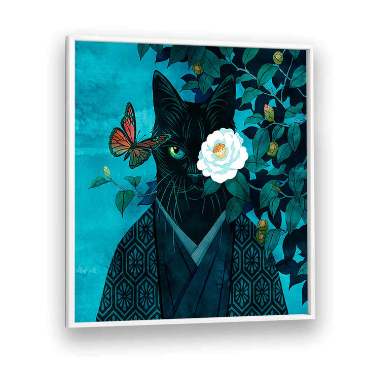 White Camellia Cat