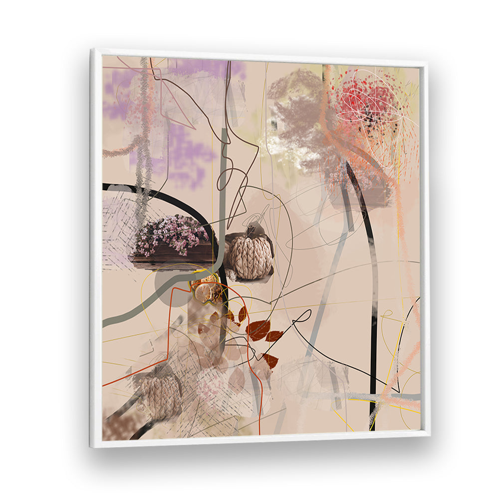 Colorful abstract artwork titled "WINTER GARDEN, ABSTRACT PAINTINGS," perfect for enhancing home decor.