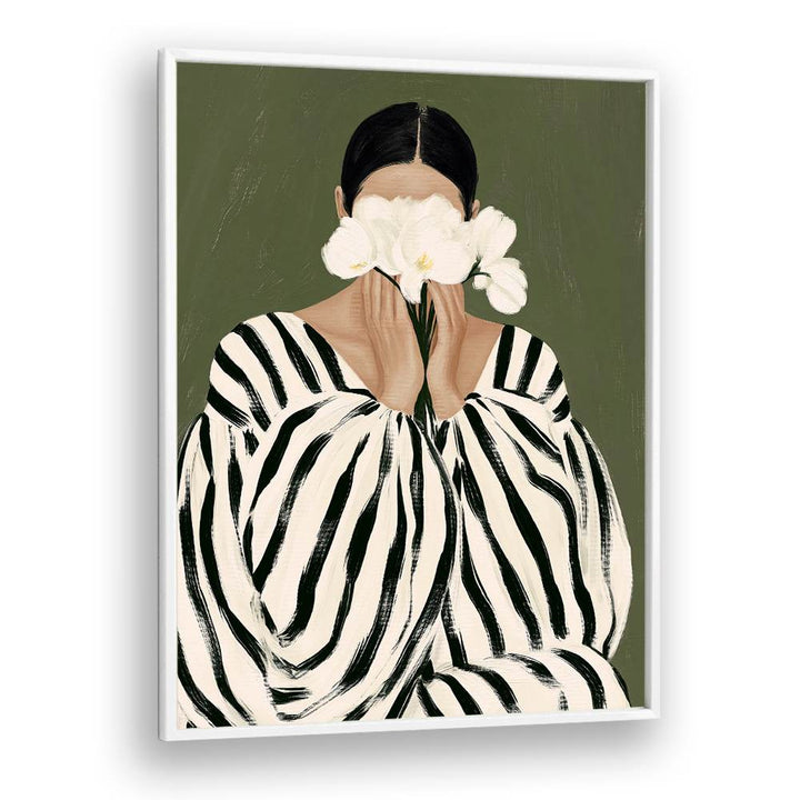 WOMAN WITH WHITE ORCHIDS II