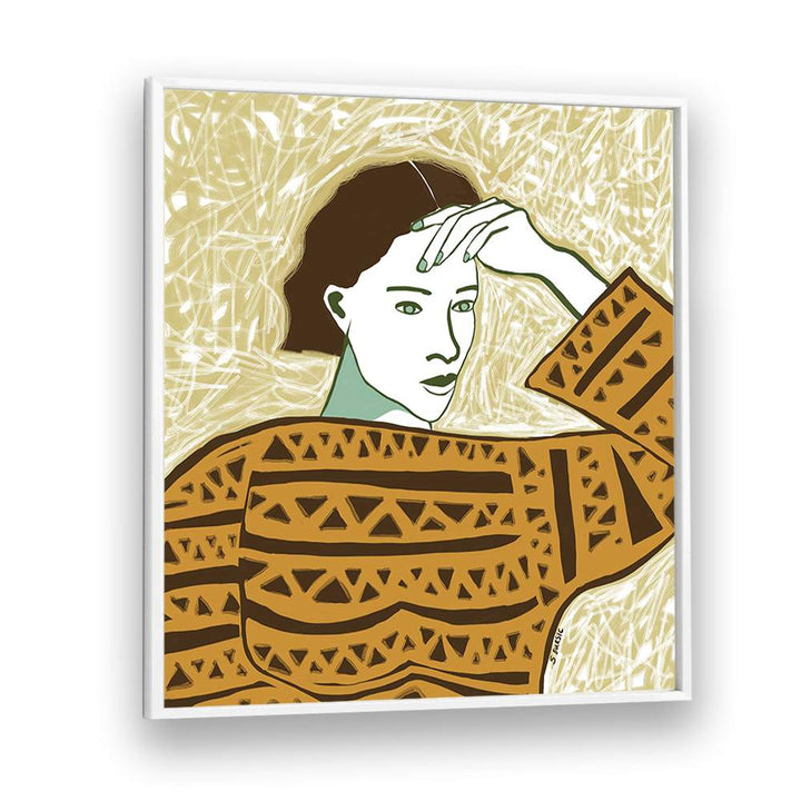 WOMAN WITH PENSIVE GAZE