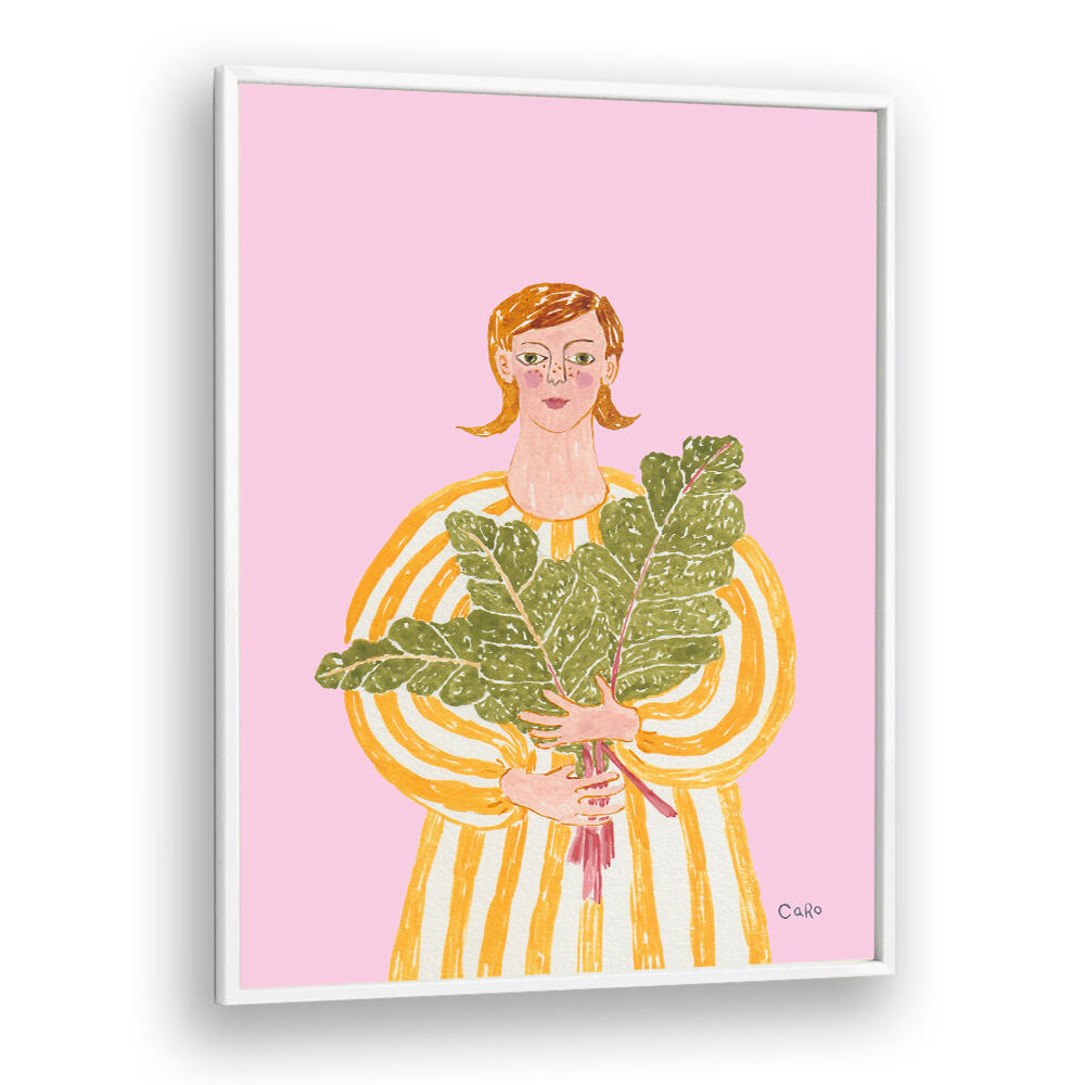 WOMAN WITH MANGOLD , PORTRAITS & FIGURATIVE ILLUSTRATIONS