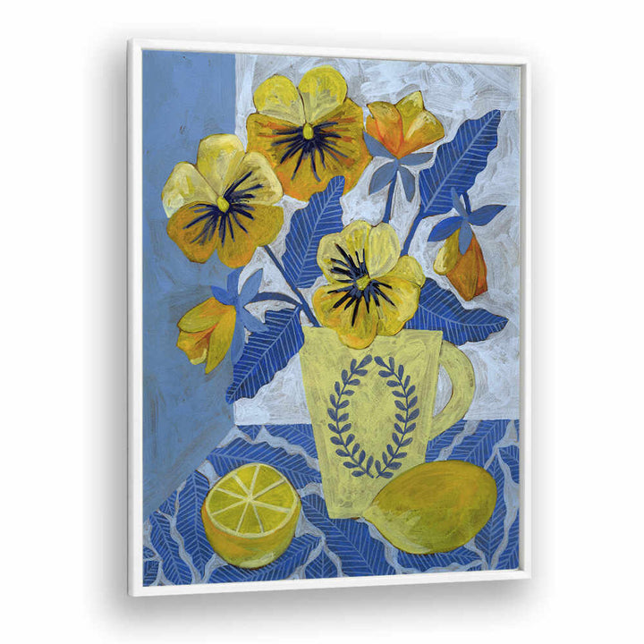 YELLOW PANSIES AND LEMONS