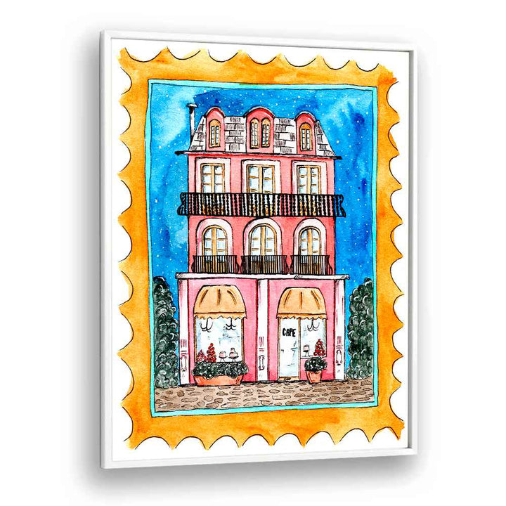 Charming illustration of CAFE MID NIGHT, BAR & CAFE ART, perfect for nightlife-inspired decor.