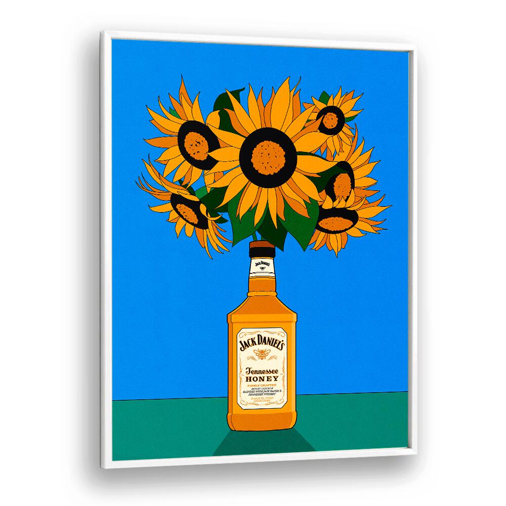 Bright and artistic JD VASE, BAR & CAFE ART, perfect for enhancing your bar or café's ambiance.