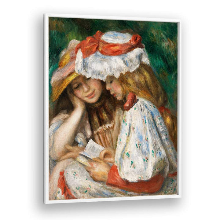 TWO GIRLS READING (1890–1891) , VINTAGE PAINTINGS