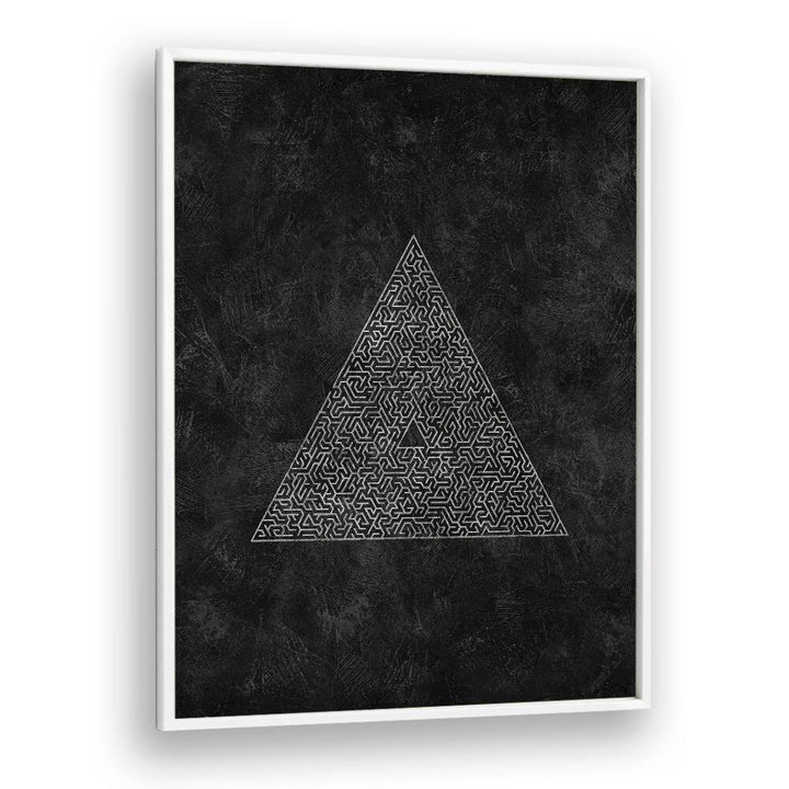 Elegant PYRAMID MAZE ESCAPE, GEOMETRIC ART PRINTS showcasing intricate designs, perfect for modern decor enthusiasts.