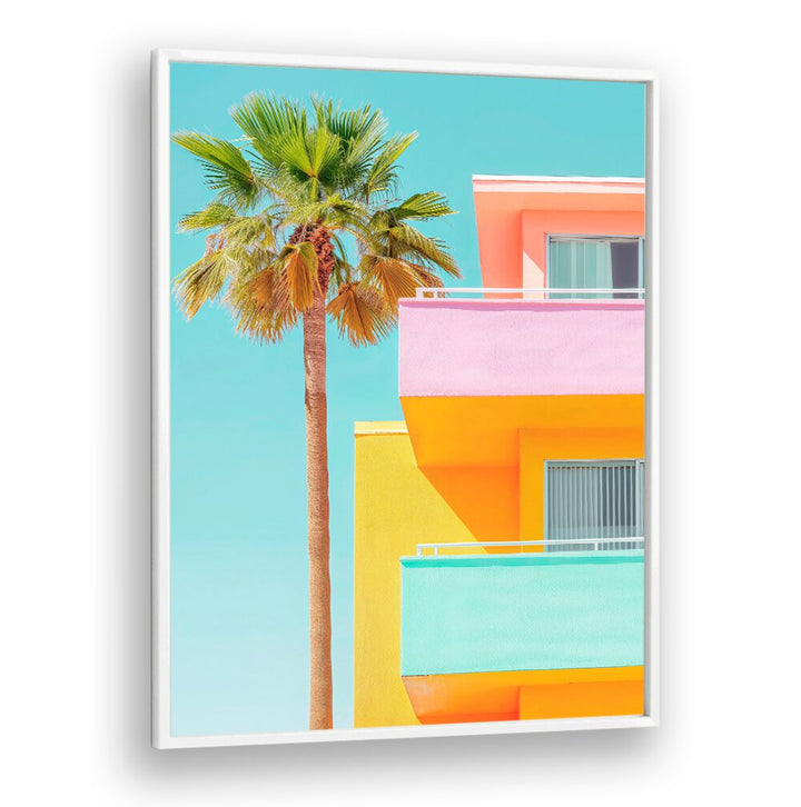 Vibrant pastel colors of PASTEL VENICE, BEACH PAINTINGS capturing coastal elegance by Philippe Hugonnard.