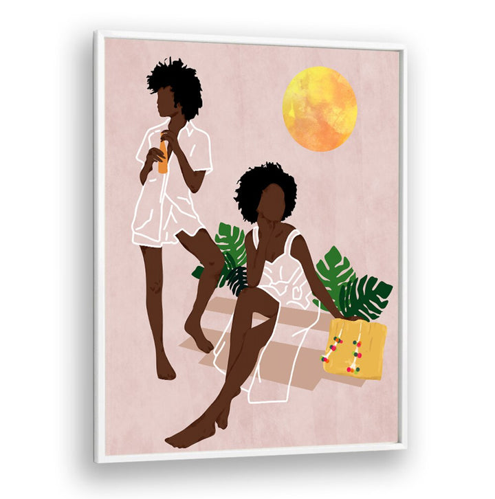 SUNLIT QUEENS , BOHO ART PAINTINGS