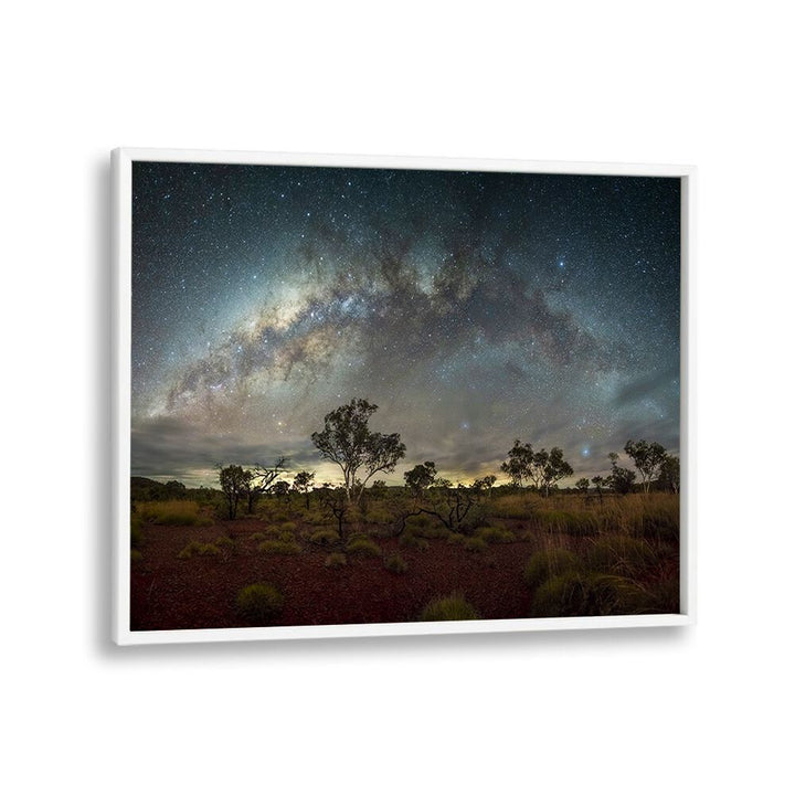 Vibrant night sky over Western Australia in the RED HORIZON - WESTERN AUSTRALIA, PHOTOGRAPHY PRINTS collection.