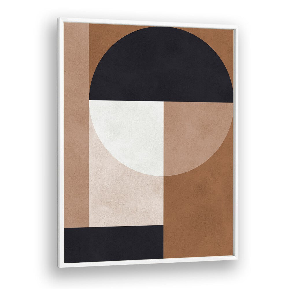 BROWN GEOMETRY II , ABSTRACT PAINTINGS , ABSTRACT ART PRINTS