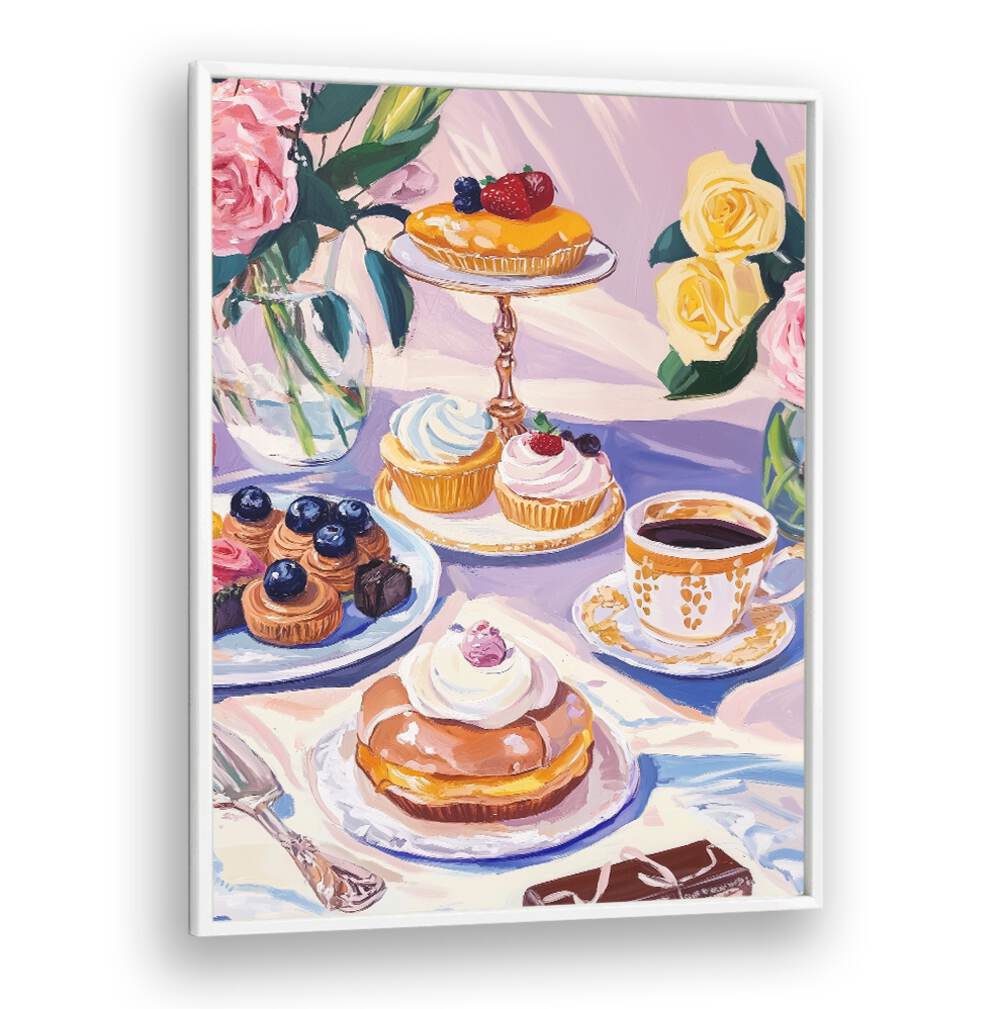 Elegant DESSERT TABLE , KITCHEN POSTERS showcasing delicious treats, perfect for enhancing any celebration or gathering.