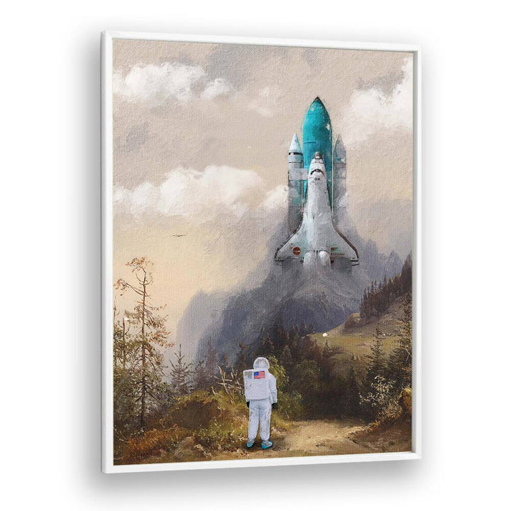 MISSED THE SHUTTLE BY DIKHOTOMY , SURREAL ART PRINTS , SURREALISM