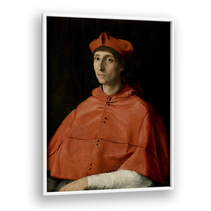 PORTRAIT OF A CARDINAL (1510–1511) BY RAPHAEL RAFFAELLO , VINTAGE PAINTINGS