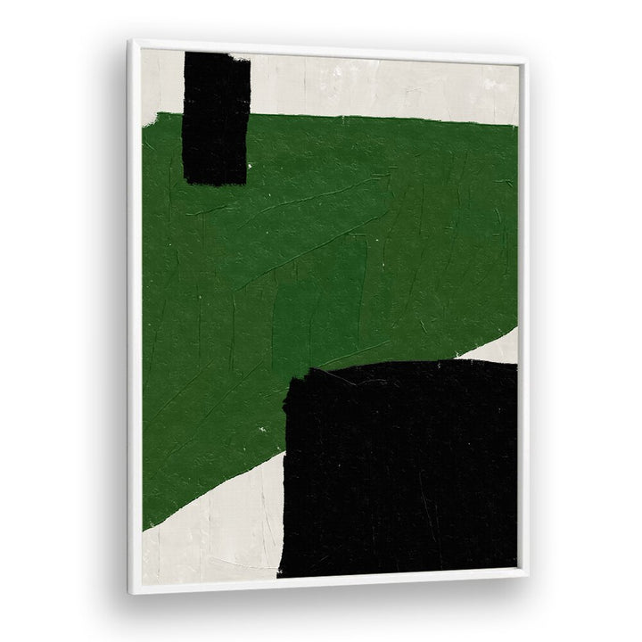 GREEN BEIGE BLACK OIL ABSTRACT PAINTING BY THE MIUUS STUDIO , ABSTRACT PAINTINGS, ABSTRACT ART PRINTS