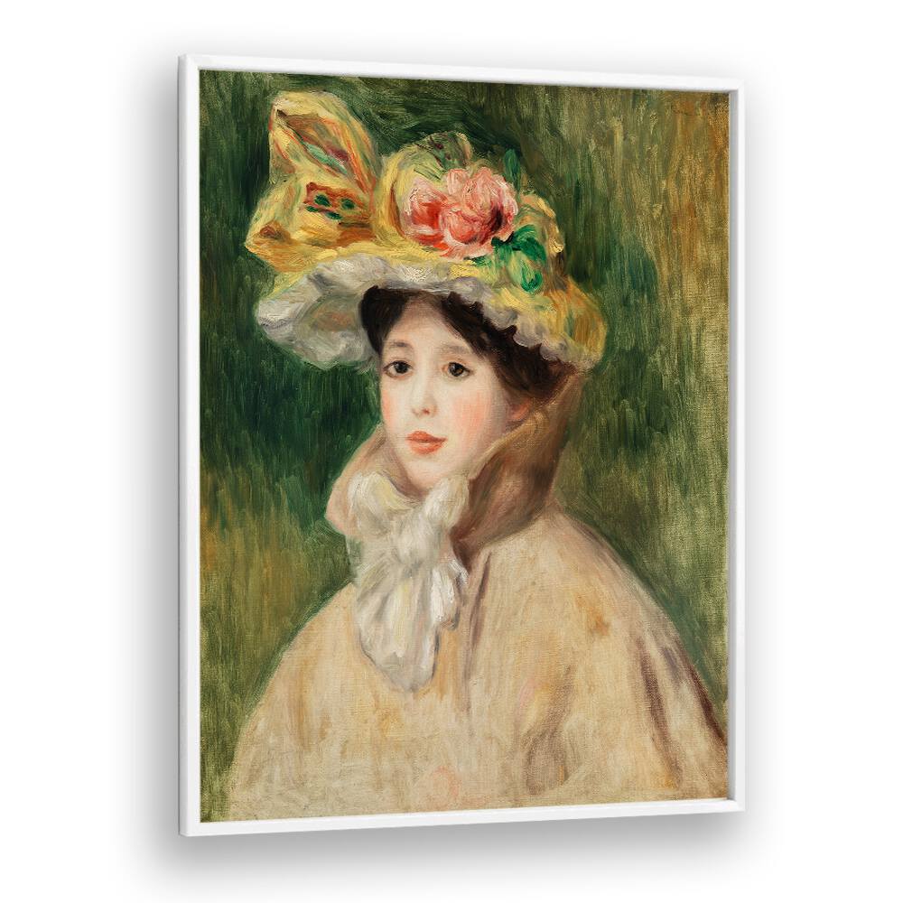 WOMAN WITH CAPELINE : FEMME Ã LA CAPELINE (EARLY 1890S) , VINTAGE PAINTINGS