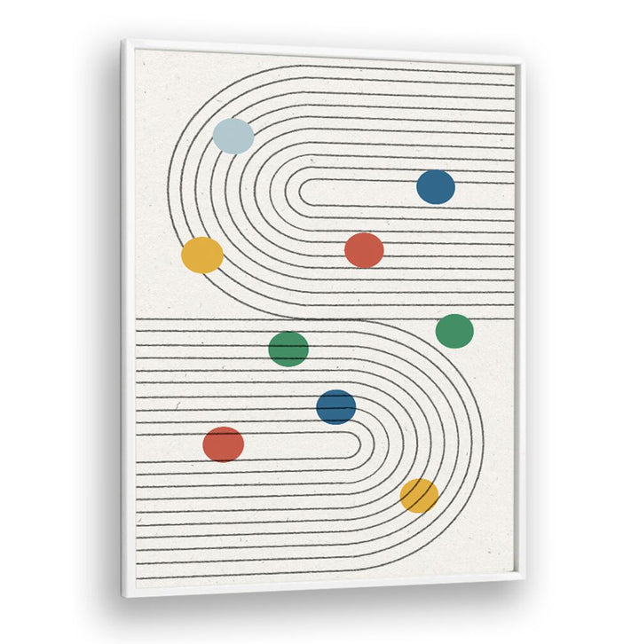 RETRO DOTS BALANCE , ABSTRACT PAINTINGS