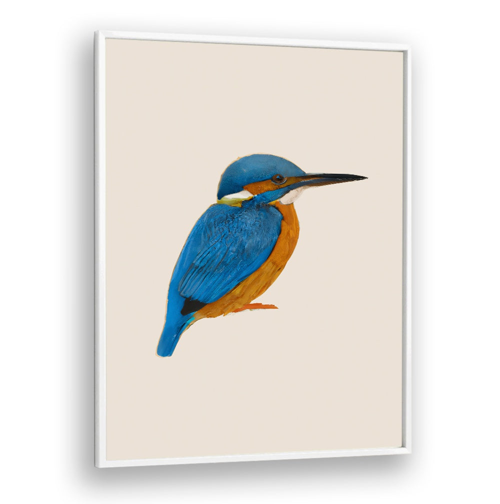 Vibrant kingfisher artwork from RAINFOREST REBEL , ANIMAL PAINTINGS collection adds jungle charm to your home decor.