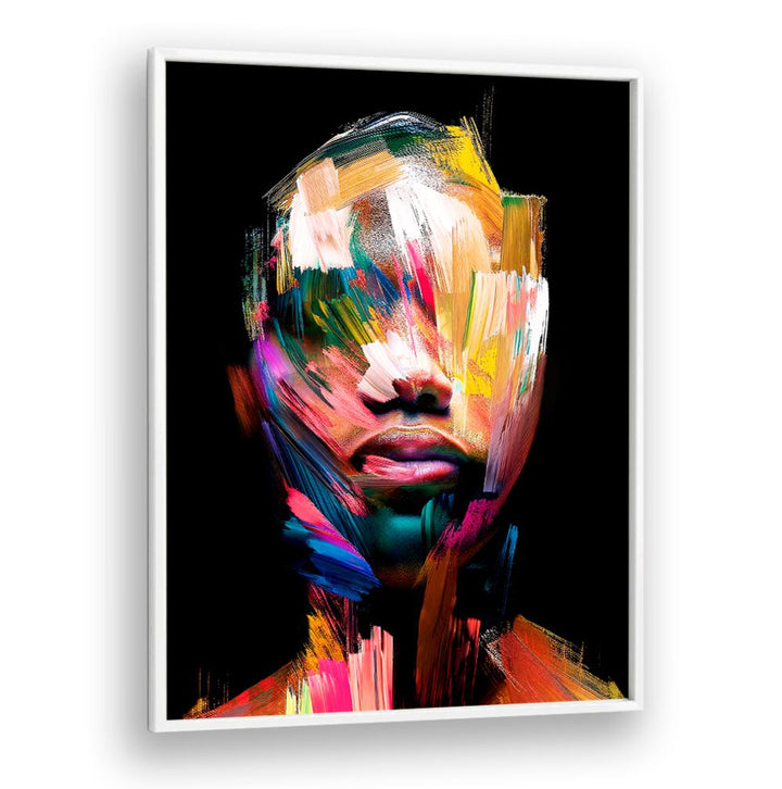 Vibrant FACELESS XII, ABSTRACT PAINTINGS by Philippe HUGONNARD showcasing bold colors and striking artistry.
