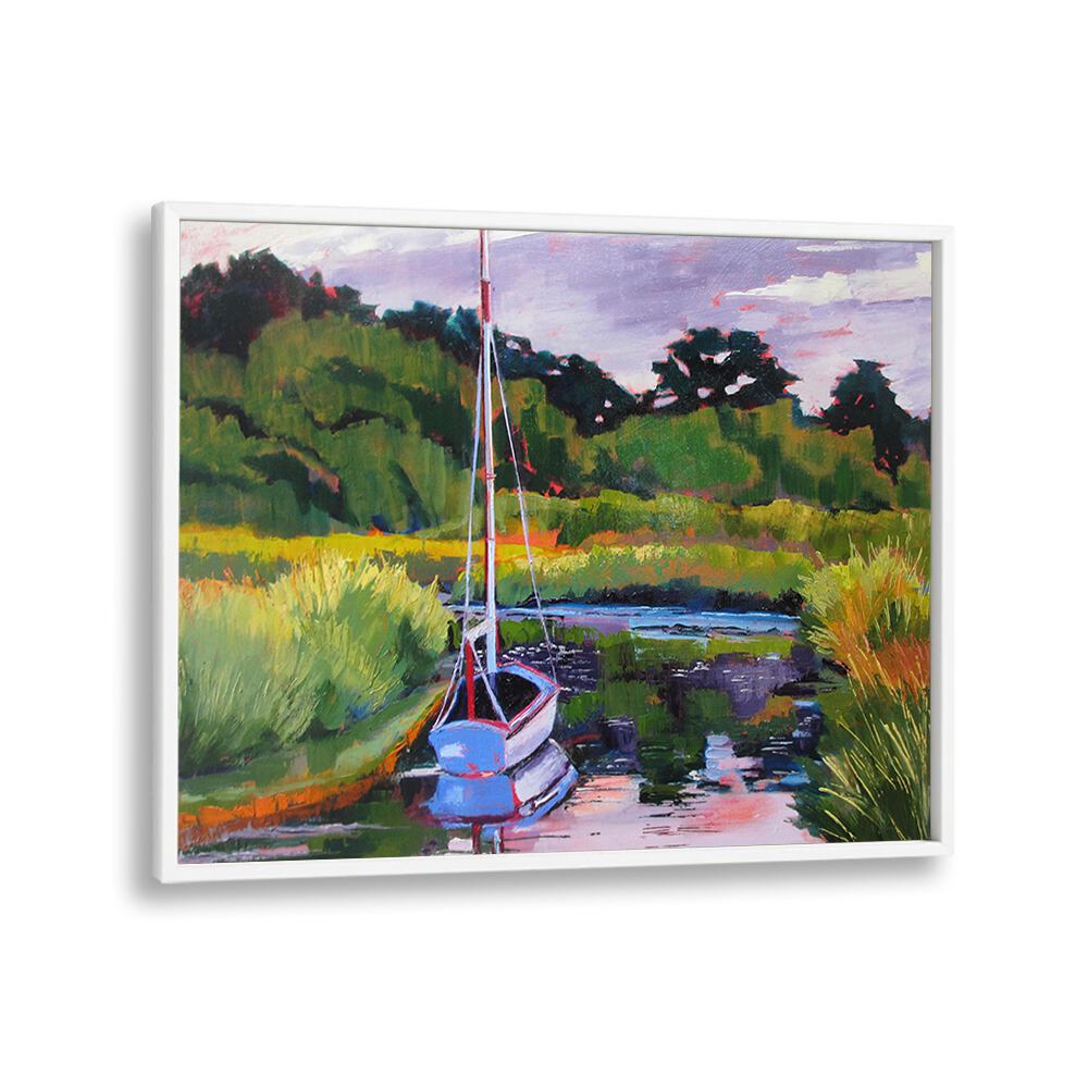 BOAT IN PLEASANT BAY , BEACH PAINTINGS