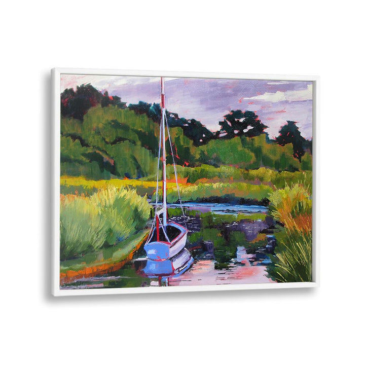 BOAT IN PLEASANT BAY , BEACH PAINTINGS