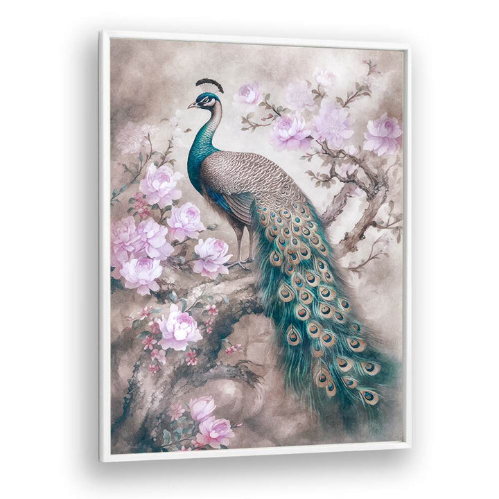 PEACOCKS ROMANCE , ANIMAL PAINTINGS