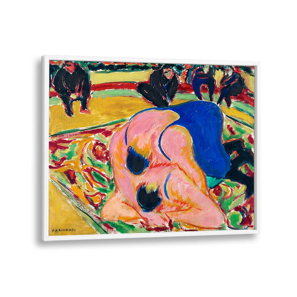 WRESTLERS IN A CIRCUS (1909)  , VINTAGE PAINTINGS