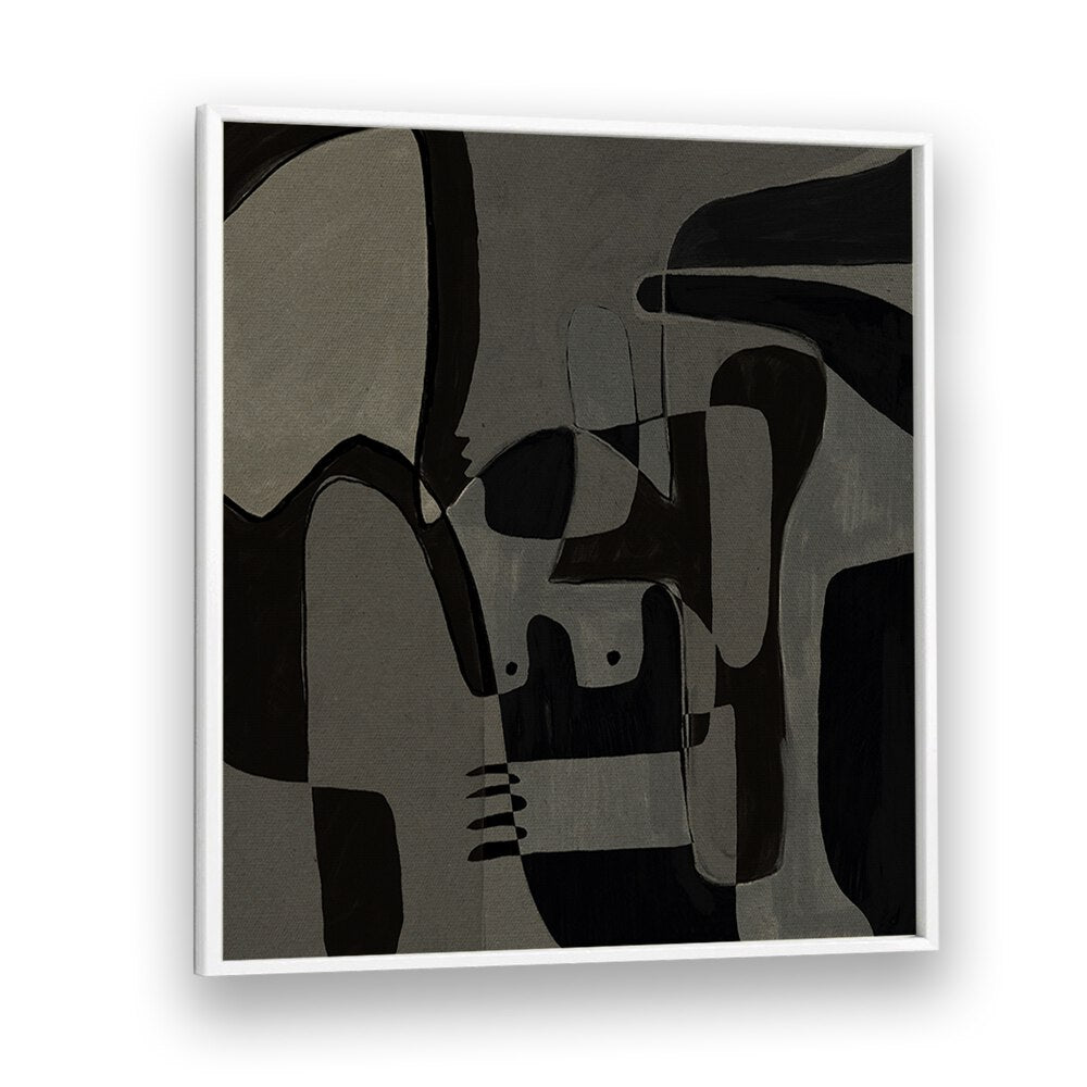 UNFOLDING I, ABSTRACT PAINTINGS showcases a striking blend of shapes and shades, perfect for creative inspiration.