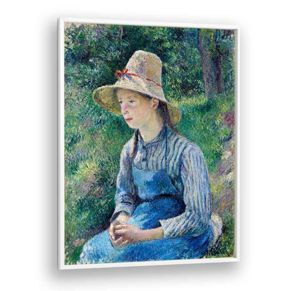 PEASANT GIRL WITH A STRAW HAT (1881)  , VINTAGE PAINTINGS