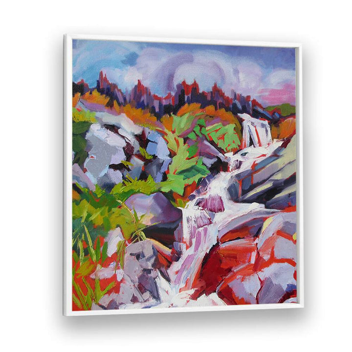 WATERFALL , LANDSCAPE PAINTINGS