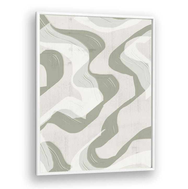 GREEN WAVES NO.3 , ABSTRACT PAINTINGS
