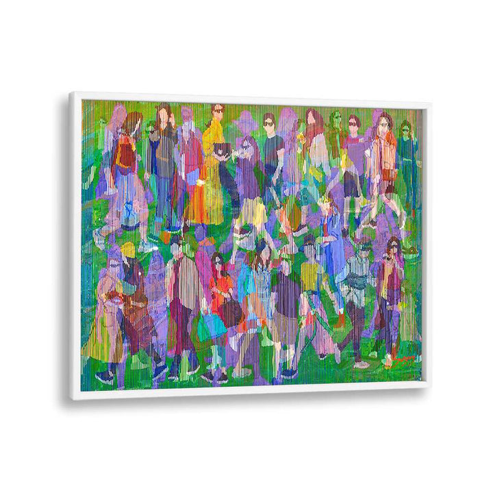 Colorful CITIZEN II, FASHION POSTERS featuring a vibrant crowd, perfect for stylish home decor.