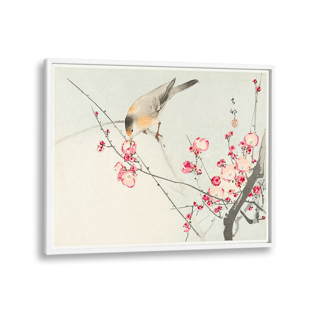 SONGBIRD ON BLOSSOM BRANCH (1900 - 1936)  , JAPANESE PAINTINGS , JAPANESE ART PRINTS