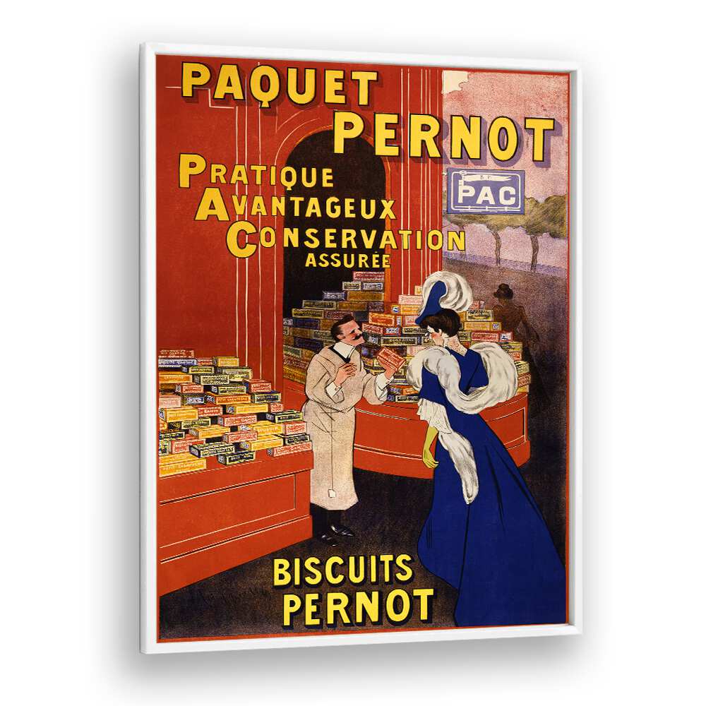 PAQUET PERNOT BISCUITS PERNOT (1905) , VINTAGE PAINTINGS