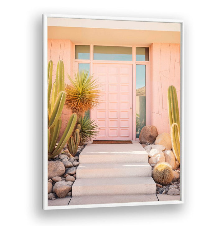 Chic PINK MID-CENTURY, BEACH PAINTINGS by Philippe Hugonnard add vibrant elegance to any space with nostalgic charm.