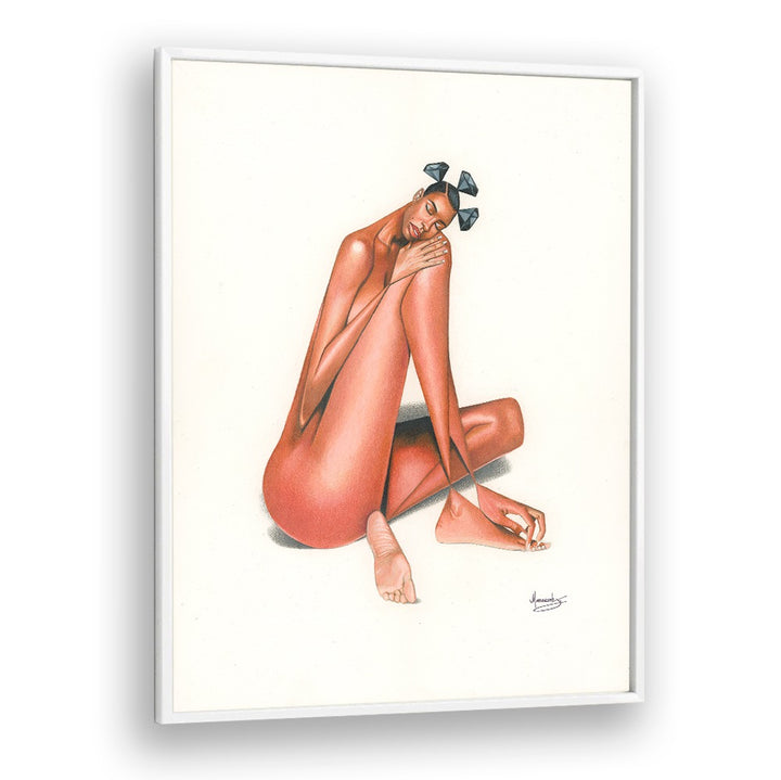 Elegant BLACKDIAMOND(PEACE), AFRICAN ART PAINTINGS showcasing tranquility and style in a striking design.